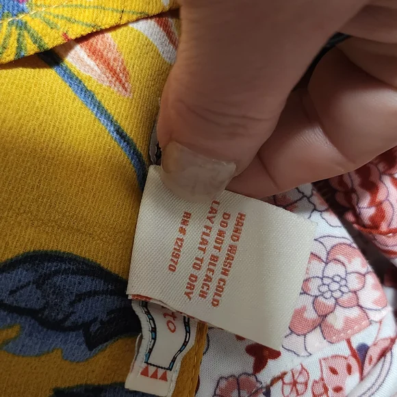 FLYING TOMATO Yellow Floral Print Ruffled Wrap Maxi Dress with Flutter Sleeves - Picture 3 of 4